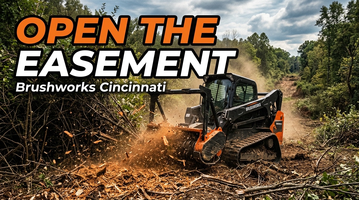 Brush Clearing for Easement Access Cincinnati
