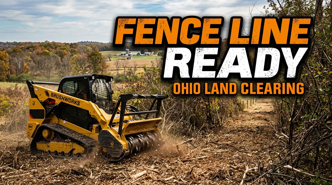 Clearing Land for New Pasture Fence Ohio