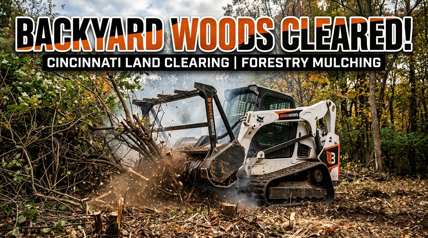 Clearing Woods for Backyard Expansion Cincinnati