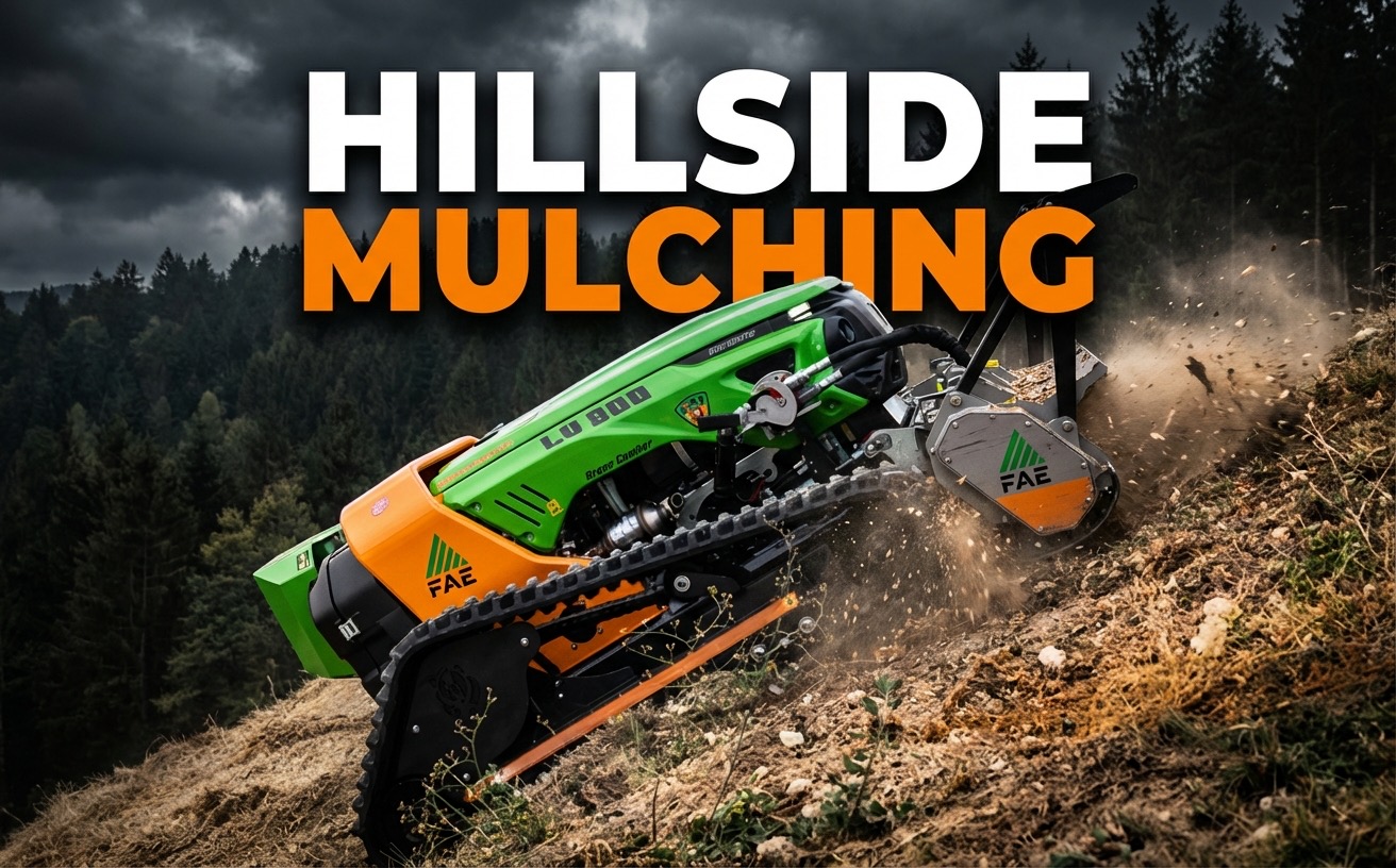 How the FAE RCU55 Remote-Controlled Mulcher Makes Brushworks the Leader in Hillside and Steep Terrain Clearing