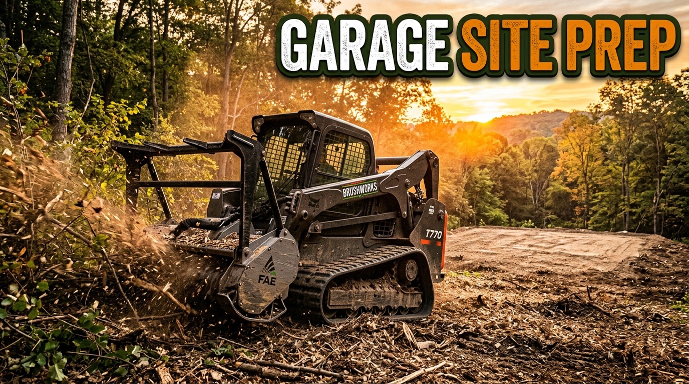 Land Clearing for Detached Garage Sites Ohio