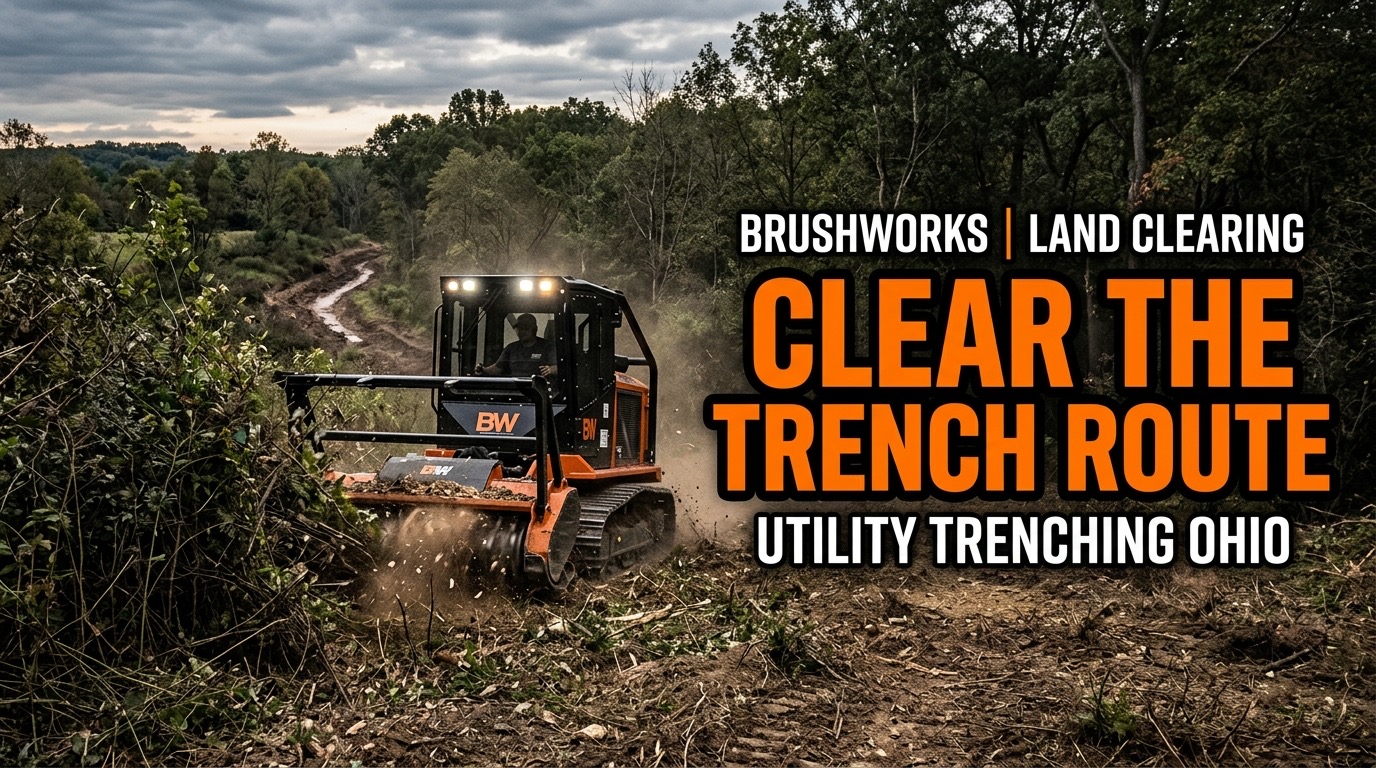 Land Clearing for Utility Trenching Ohio