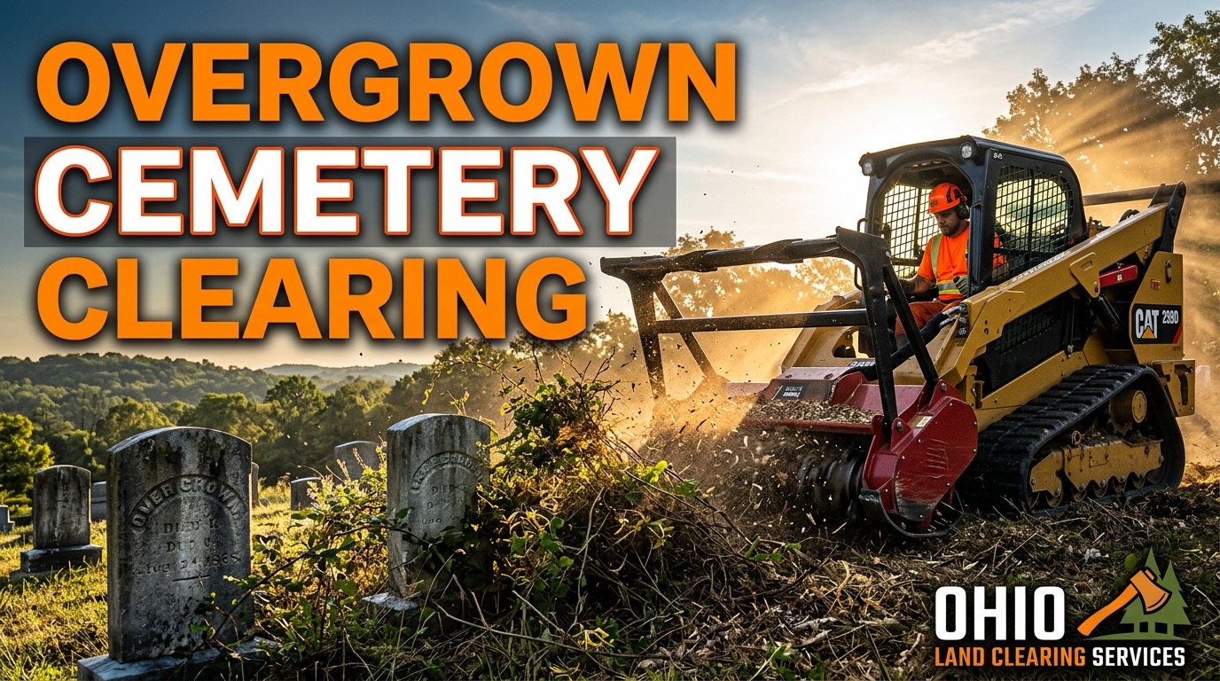 Overgrown Cemetery and Memorial Ground Clearing Ohio