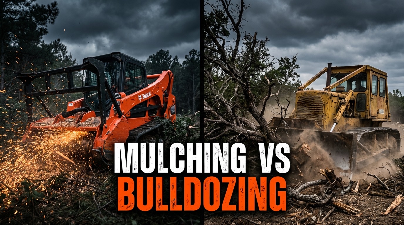 Forestry Mulching vs Bulldozing