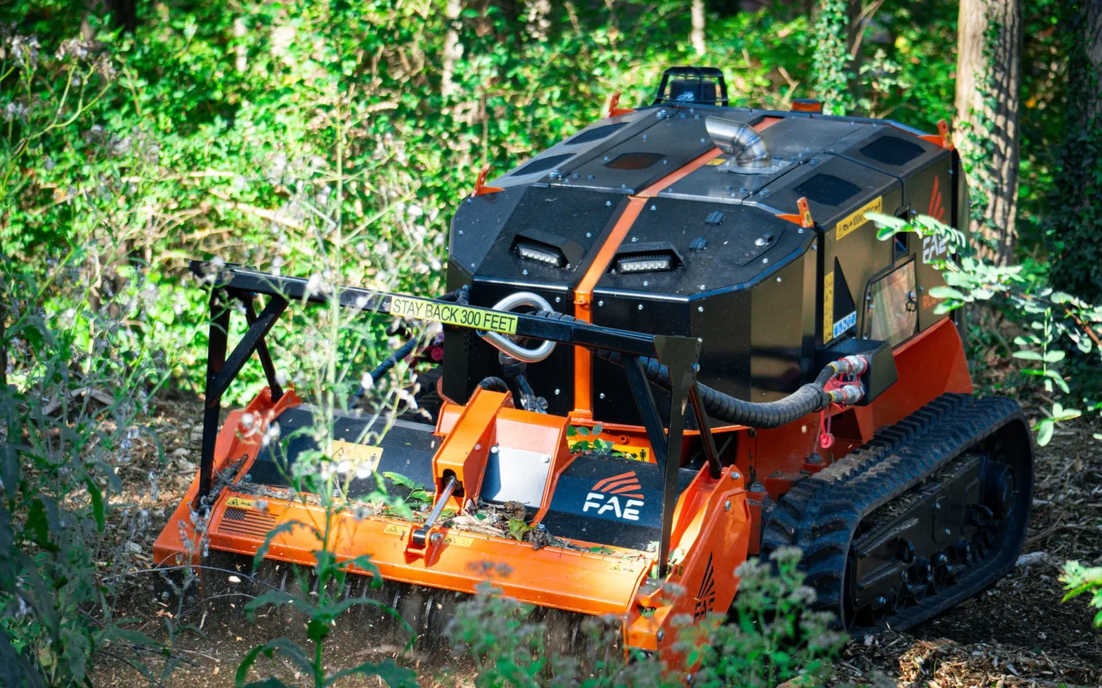 Where a remote mulcher fits on hillside work — Brushworks field photography